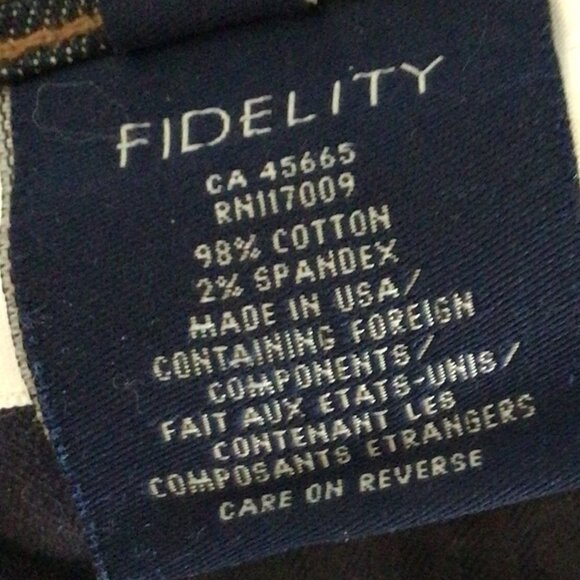 Fidelity Size 25 Jeans - new, only worn once - Picture 8 of 13